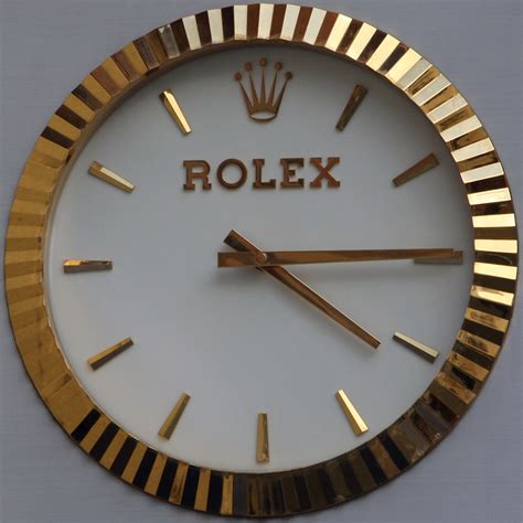 replica rolex wall clock|rolex watch face wall clock.